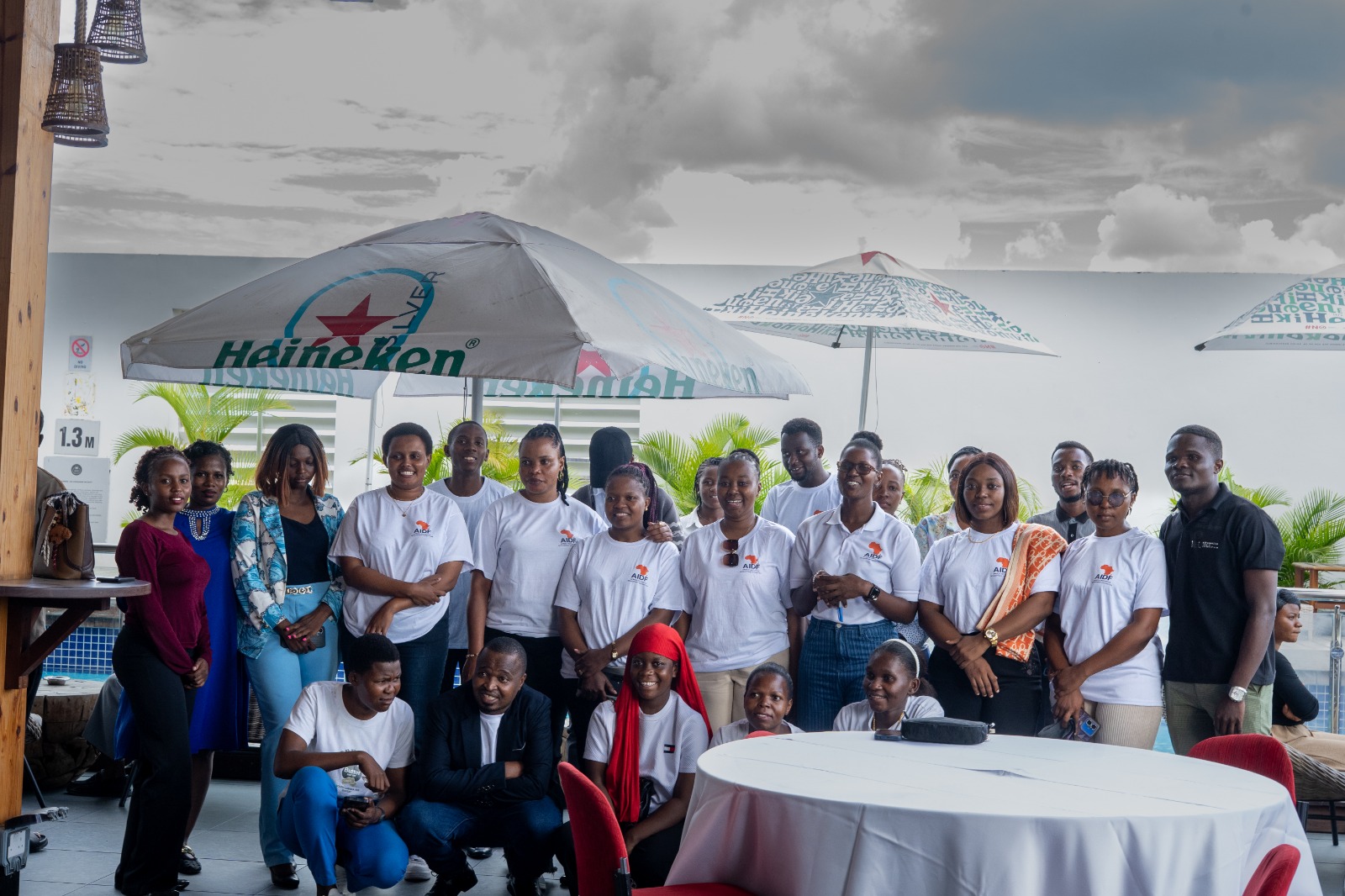 AIDF team working with community members